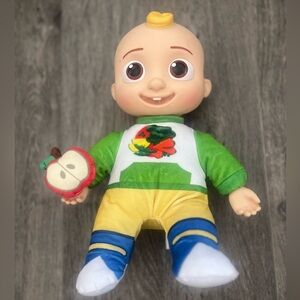 CoComelon Snack Time JJ Plush Doll - JJ Doll with Red Apple Plush